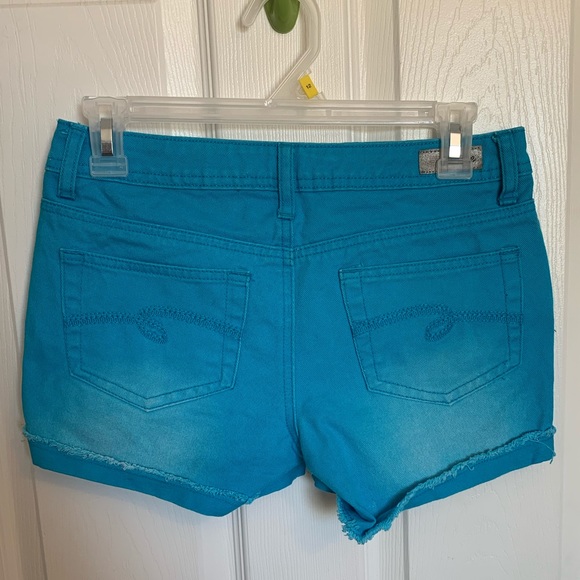 Justice Teal Jean Shorts - Picture 2 of 3